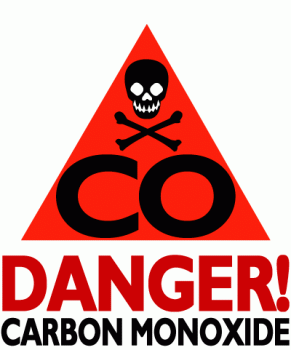 danger carbon monoxide poster